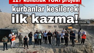 Ağaçören’de TOKİ’nin 2. Etap konutları dualarla temellendi. Belediye Başkanı Salman