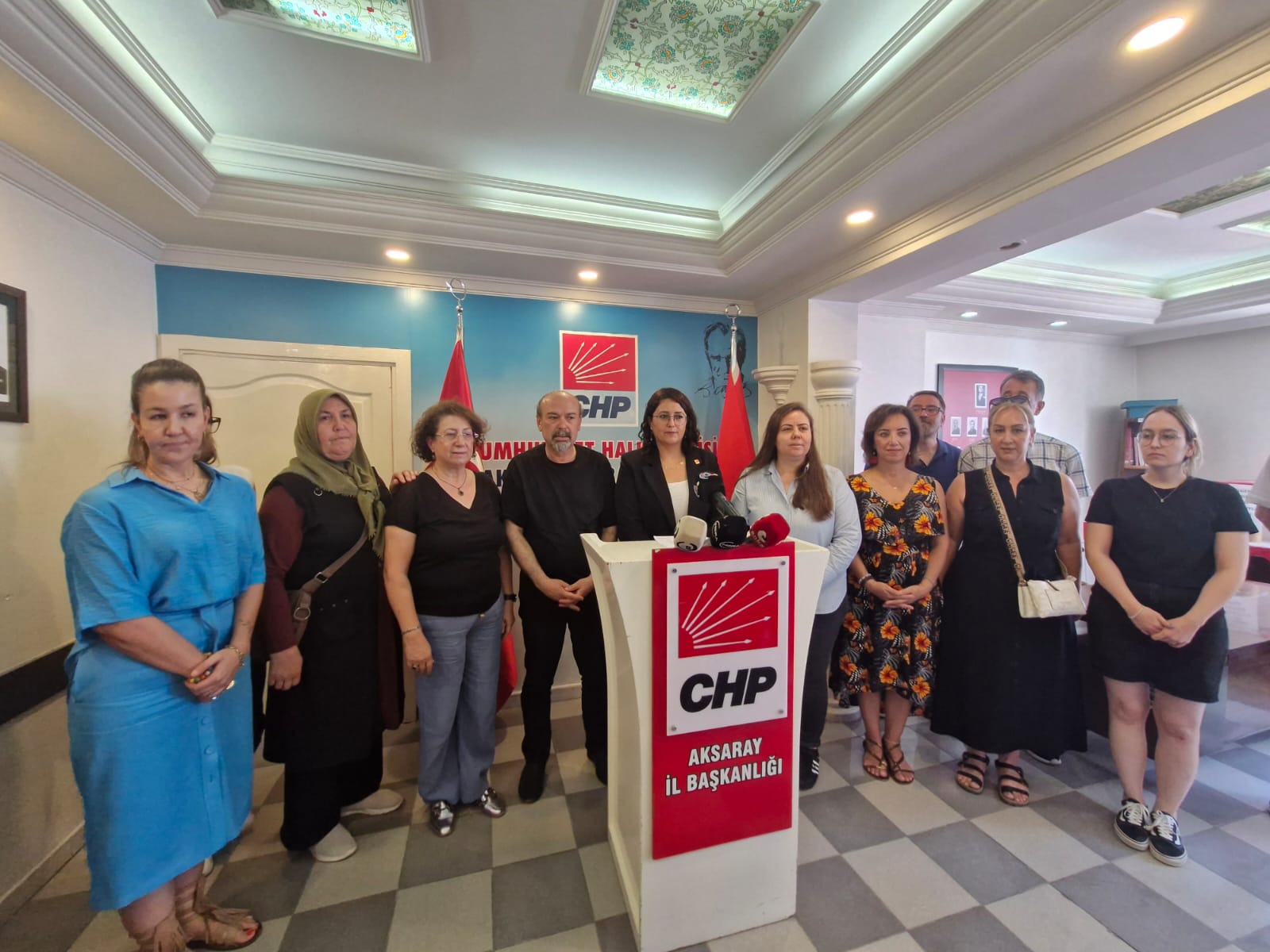 Cumhuriyet Halk Partisi Aksaray İl Kadın Kolları Başkanlığı, Türkiye’de yaşanan