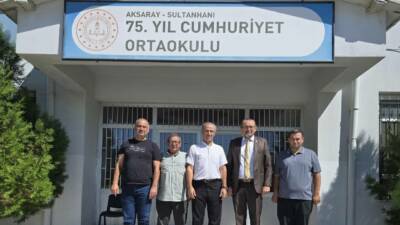 Eğitim-Bir-Sen Aksaray Şube Başkanı Murat Görmez ve beraberindeki heyet, 2025