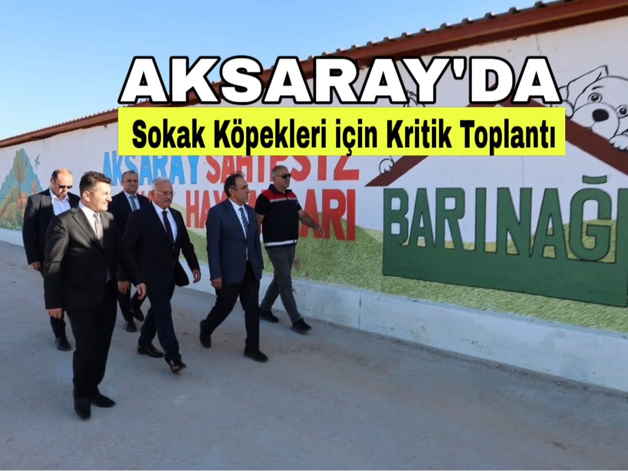 Vali Kumbuzoğlu, Bakan Danışmanı Karaca ile yeni açılan Sahipsiz Hayvan