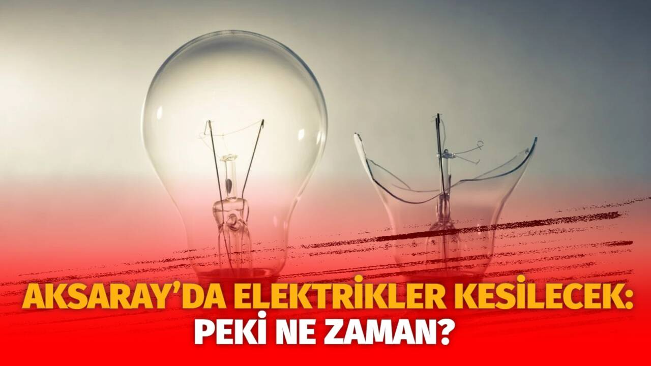 MERAM Elektrik Dağıtım Şirketi tarafından yapılan açıklama kapsamında Aksaray’ın bazı