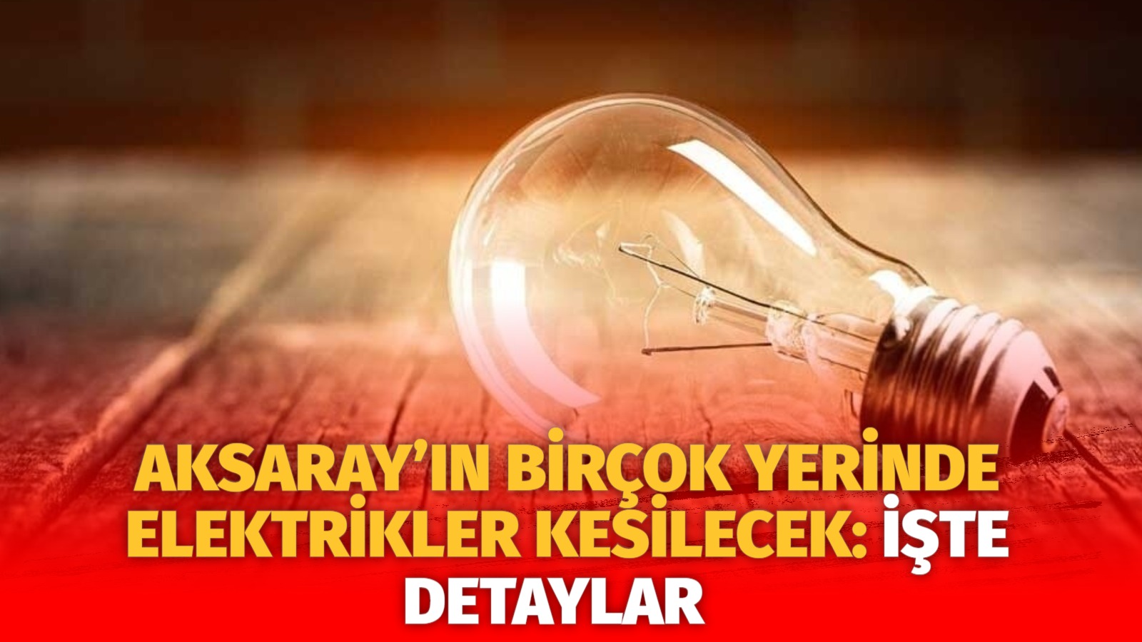 MERAM Elektrik Dağıtım Şirketi tarafından yapılan açıklama kapsamında Aksaray’ın bazı