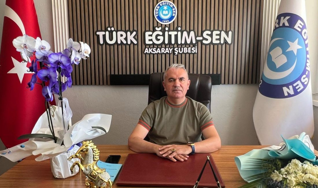 Kamu-Sen ve Türk Eğitim-Sen Aksaray Şube Başkanı Ali Toprak, en
