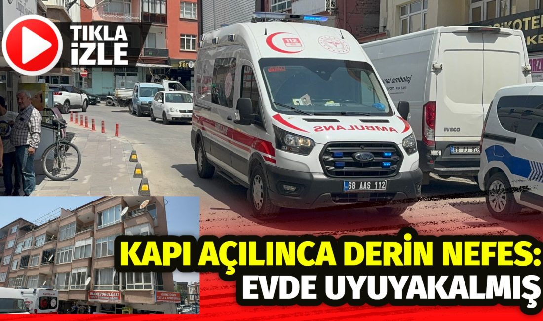 İşe gitmeyince arkadaşları endişelendi, ekipler eve sevk edildi. Uyuyakalan genç