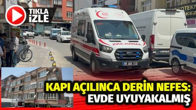 İşe gitmeyince arkadaşları endişelendi, ekipler eve sevk edildi. Uyuyakalan genç