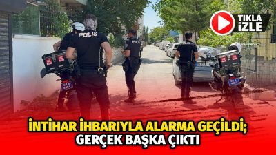 Aksaray’da bir rezidanstaki intihar ihbarı ekipleri harekete geçirdi. Olay yerine