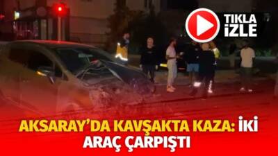 Aksaray’da Büyük Bölcek Caddesi Cumartesi Pazarı kavşağında meydana gelen trafik