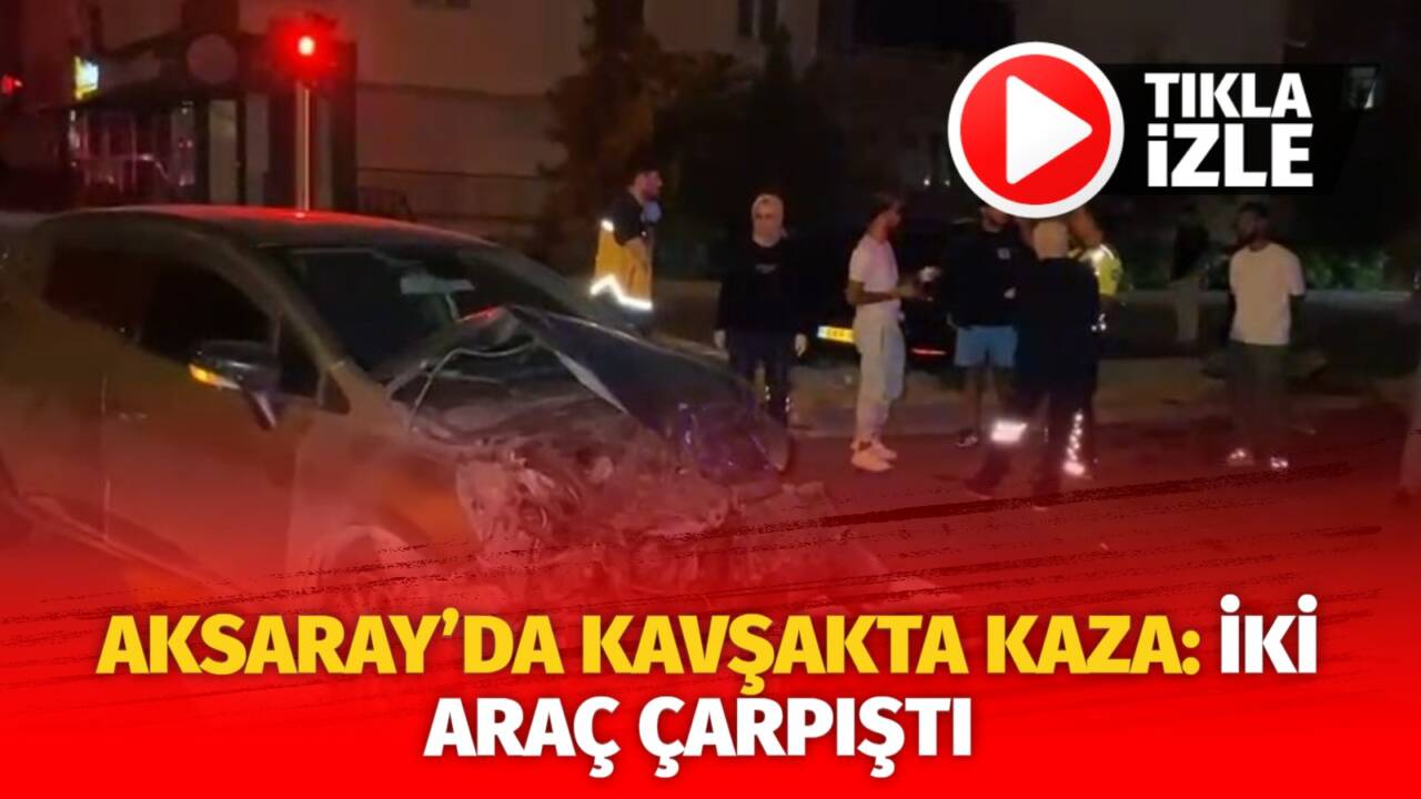 Aksaray’da Büyük Bölcek Caddesi Cumartesi Pazarı kavşağında meydana gelen trafik