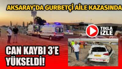 Ortaköy kavşağındaki feci kazada ağır yaralanan anne ve küçük çocuk