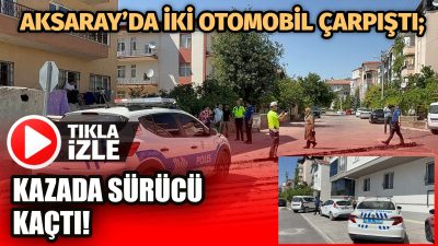 Coğlaklı Mahallesi’nde iki otomobilin çarpıştığı kazada üç kişi hafif yaralandı,