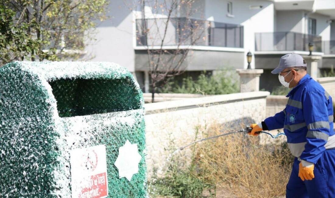Aksaray Belediyesi ekipleri şehir içerisindeki çalışmaları kapsamında şehrin farklı noktalarında