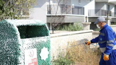 Aksaray Belediyesi ekipleri şehir içerisindeki çalışmaları kapsamında şehrin farklı noktalarında