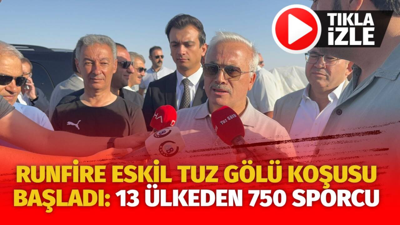 160 km’lik Runfire Eskil Tuz Gölü Koşusu’nun ilk startı verildi.