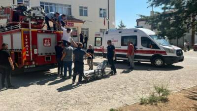 Ortaköy Devlet Hastanesi’nde, Ortaköy Belediyesi İtfaiye Amirliği ekipleriyle iş birliği