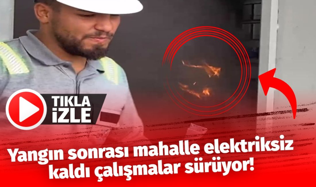 Aksaray’da öğretmenevi yanında bulunan trafoda yangın çıktı. Bölge elektriksiz kaldı,