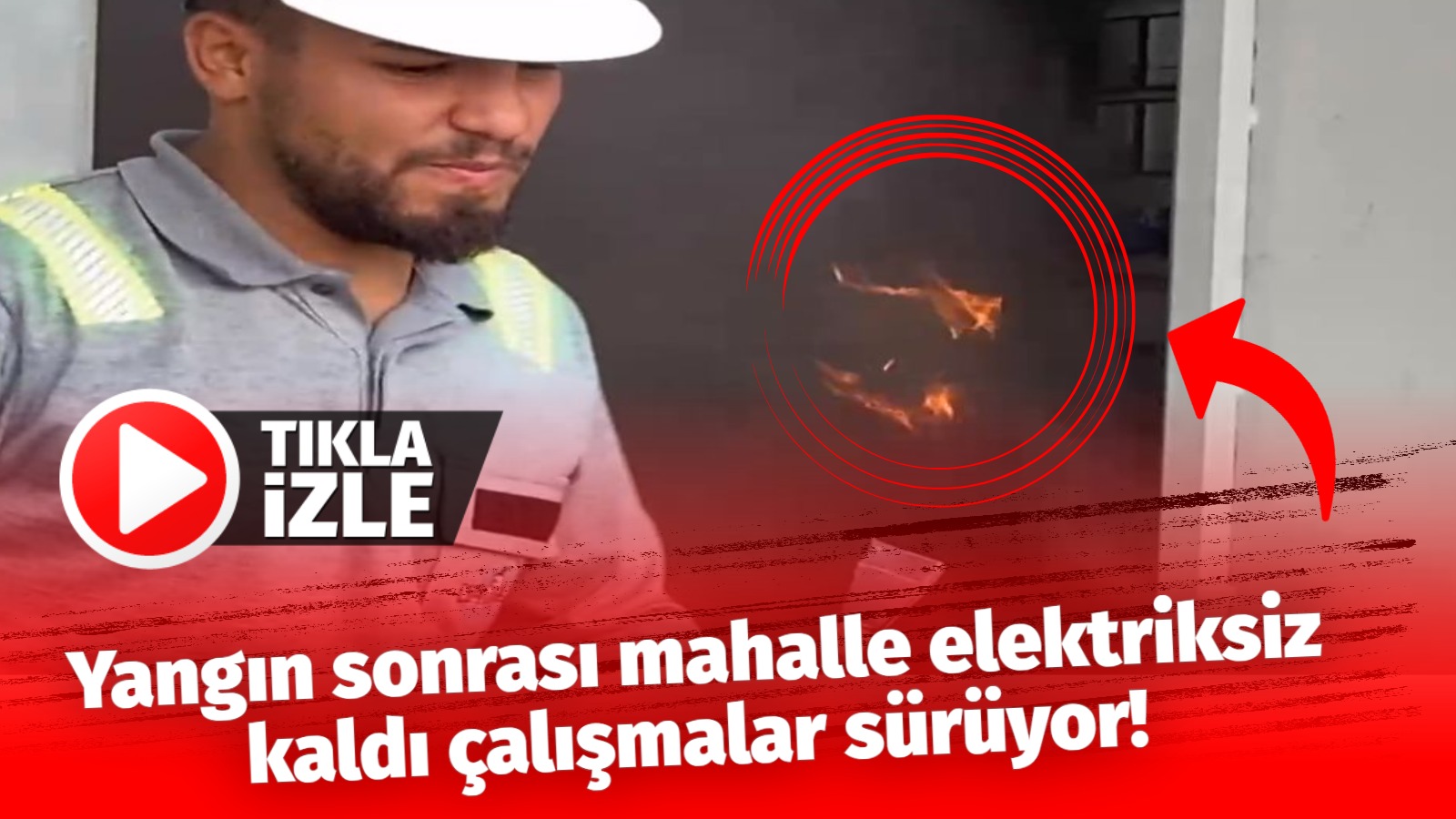 Aksaray’da öğretmenevi yanında bulunan trafoda yangın çıktı. Bölge elektriksiz kaldı,