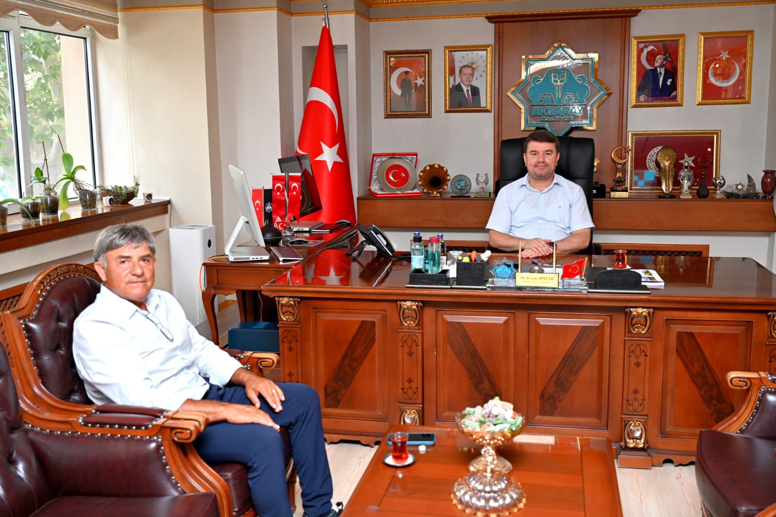 Aksaray Belediye Başkanı Evren Dinçer, kendisine yönelik olarak gerçekleşen ziyaretler