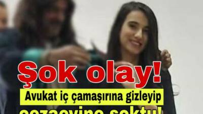 Cezaevinde iç çamaşırına gizlediği hapları vermeye çalışan avukat, güvenlik kameralarıyla