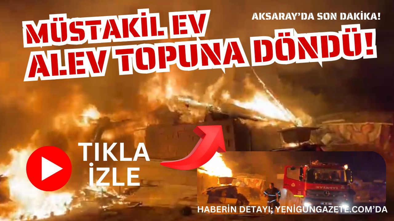 Hacılar Harmanı Mahallesi’nde çıkan yangın evi kısa sürede küle çevirdi.