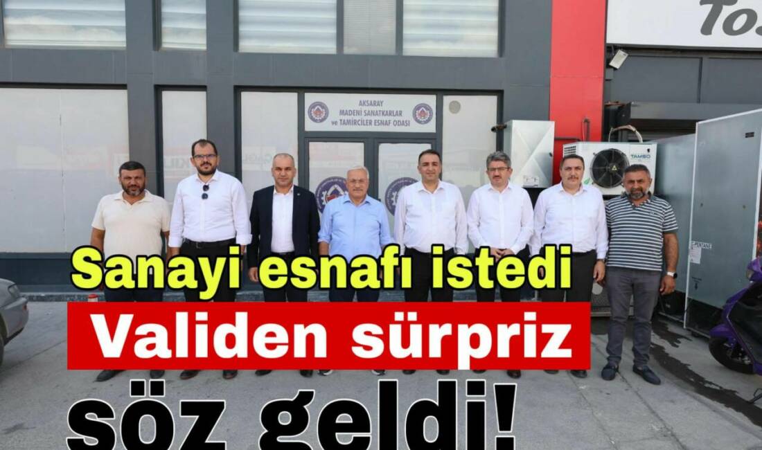 ASTİM Sanayi Sitesi’nde esnafı ziyaret eden Vali Kumbuzoğlu, 2. Etap