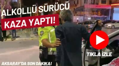 Cumhuriyet Bulvarı’nda 2.83 promil alkollü çıkan sürücü, orta refüje çıktı.