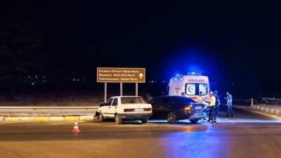 Konya'nın Seydişehir ilçesinde meydana gelen trafik kazasında 2 kişi yaralandı.