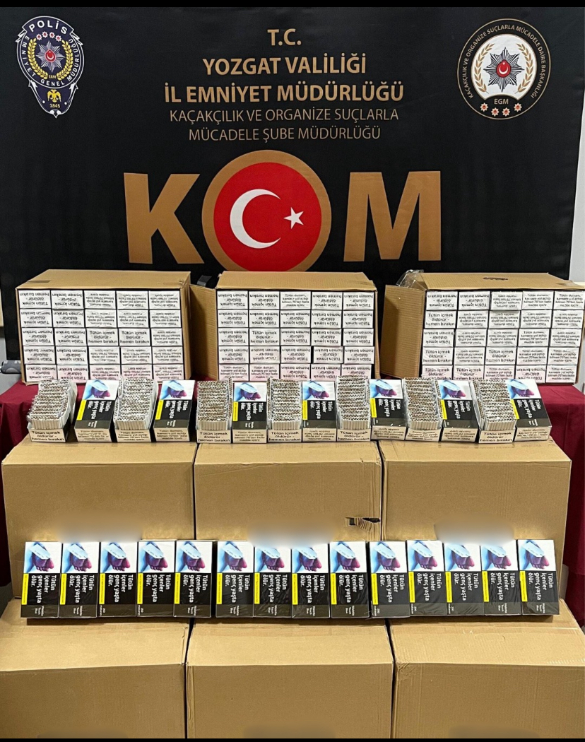 Yozgat'ın Yerköy ilçesinde İl Emniyet Müdürlüğü ekipleri tarafından yapılan operasyon