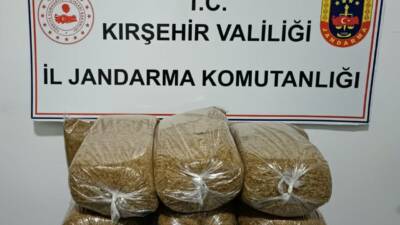 Kırşehir'de İl Jandarma Komutanlığı ekipleri tarafından durdurulan yolcu otobüsünde 42