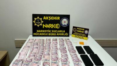 Konya'nın Akşehir ilçesinde İlçe Emniyet Müdürlüğü ekipleri tarafından düzenlenen uyuşturucu