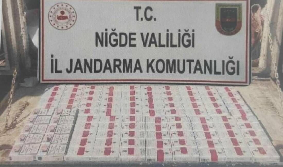 Jandarmadan operasyon: 3 şüpheli gözaltında Niğde'de, İl Jandarma Komutanlığı tarafından düzenlenen kaçakçılık operasyonlarında 3 şüpheli