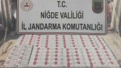 Niğde'de, İl Jandarma Komutanlığı tarafından düzenlenen kaçakçılık operasyonlarında 3 şüpheli