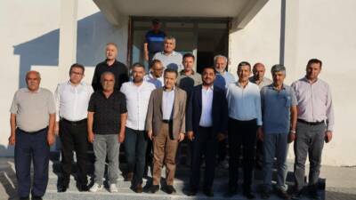 AK Parti Aksaray Milletvekili Cengiz Aydoğdu, İl Başkanı Hamza Aktürk,