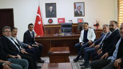 Aksaray Milletvekili Cengiz Aydoğdu, AK Parti İl Başkanı Hamza Aktürk,