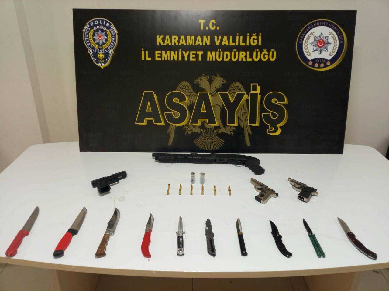 Karaman'da İl Emniyet Müdürlüğünün yaptığı asayiş uygulamaları kapsamında 3 milyon