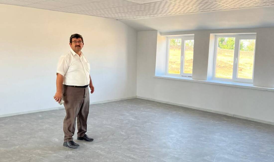 Ağaçören İlçe Milli Eğitim Müdürü Deniz Arslan, Yenişabanlı Mahallesi’nde bulunan