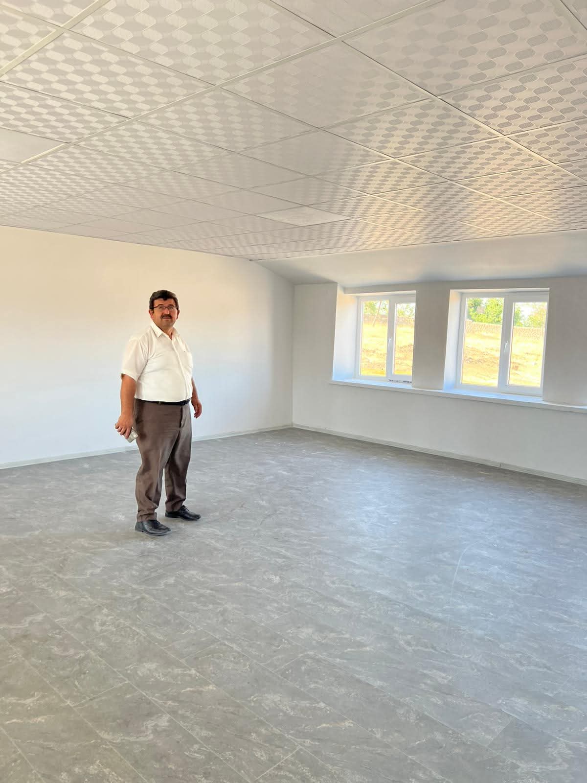 Ağaçören İlçe Milli Eğitim Müdürü Deniz Arslan, Yenişabanlı Mahallesi’nde bulunan