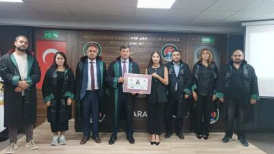 Aksaray Barosunda genç avukatların mesleğe ilk adımları için anlamlı bir