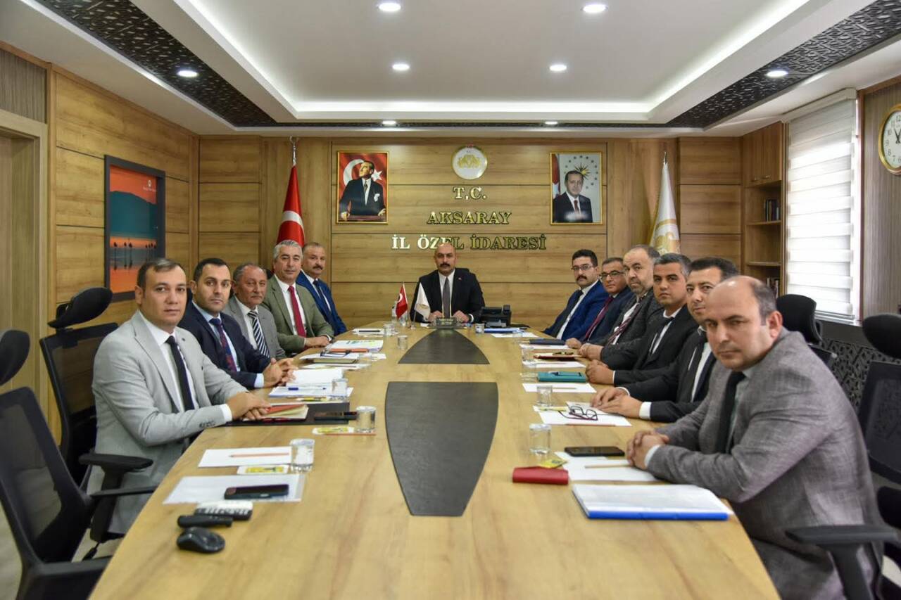 Aksaray Vali Yardımcısı ve Genel Sekreter Samet Öztürk’ün başkanlık ettiği