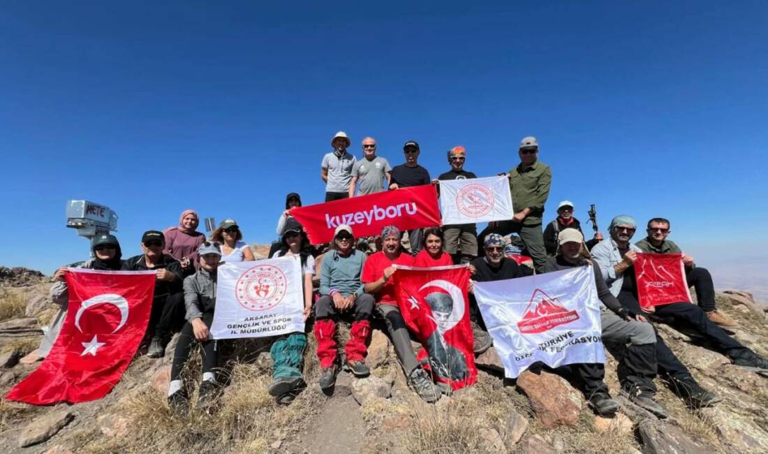 Aksaray Gençlik ve Spor İl Müdürlüğü'ne bağlı dağcılar, 30 Ağustos