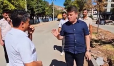 Aksaray Belediye Başkanı Evren Dinçer, Selçuklu Bulvarı’nda devam eden peyzaj