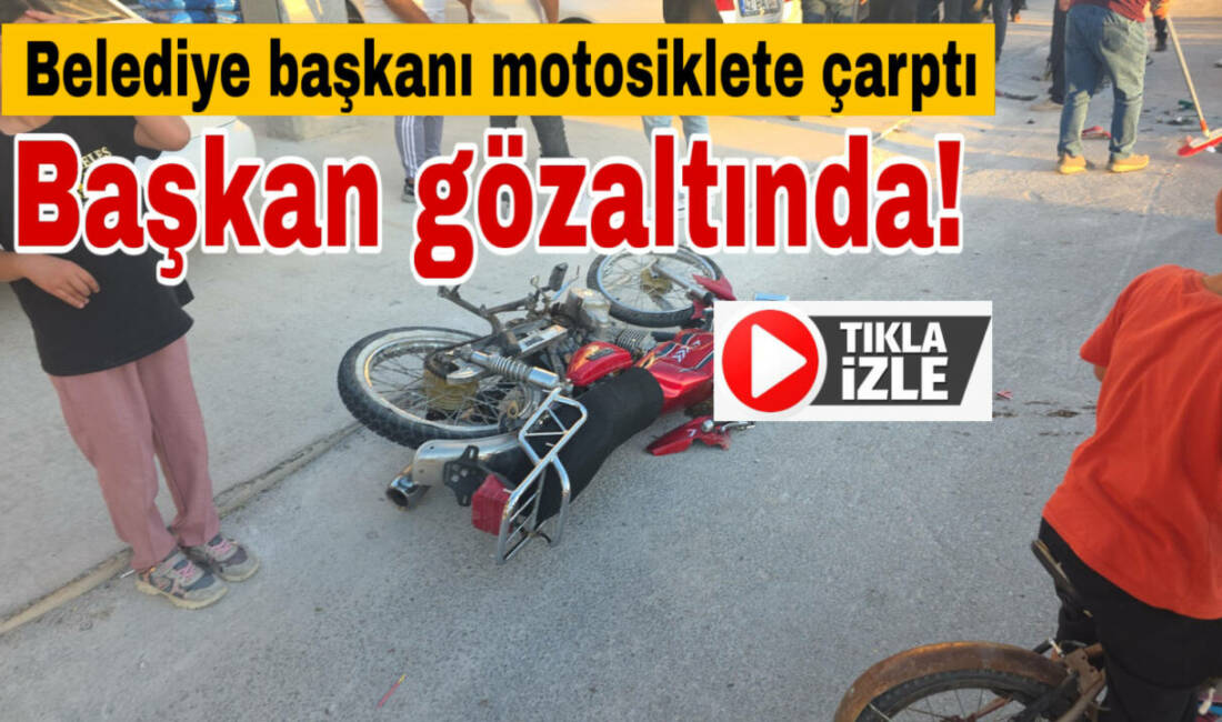 Aksaray’ın Eskil ilçesinde meydana gelen trafik kazasında otomobil ile motosiklet