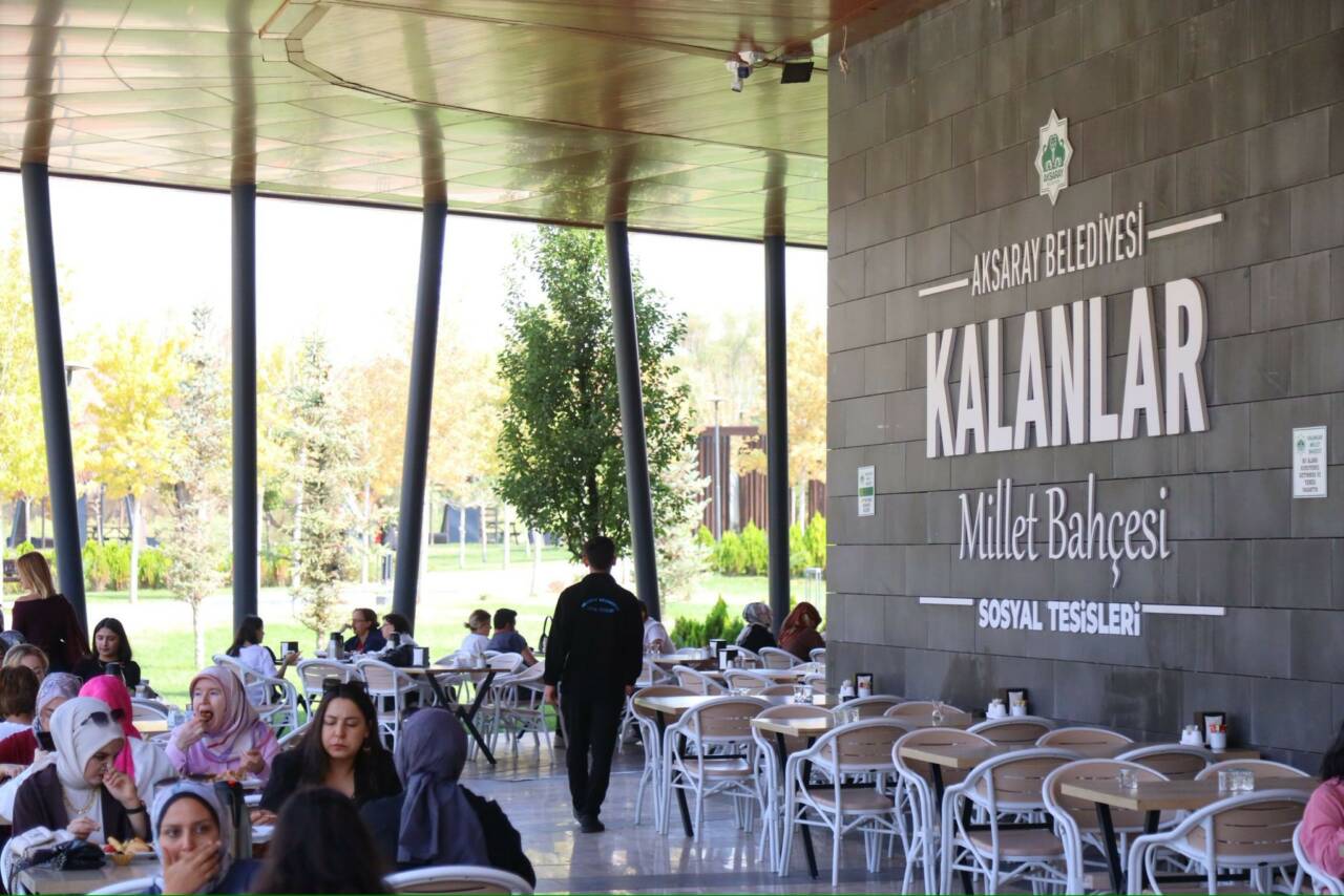 Aksaray Belediyesi, Kalanlar Millet Bahçesi ve Kafeterya’da kahvaltı hizmetinin başladığını