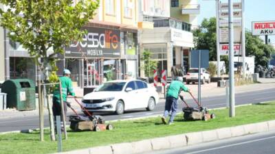 Aksaray Belediyesi, şehrin giriş ve çıkış noktalarında gerçekleştirdiği çevre düzenleme