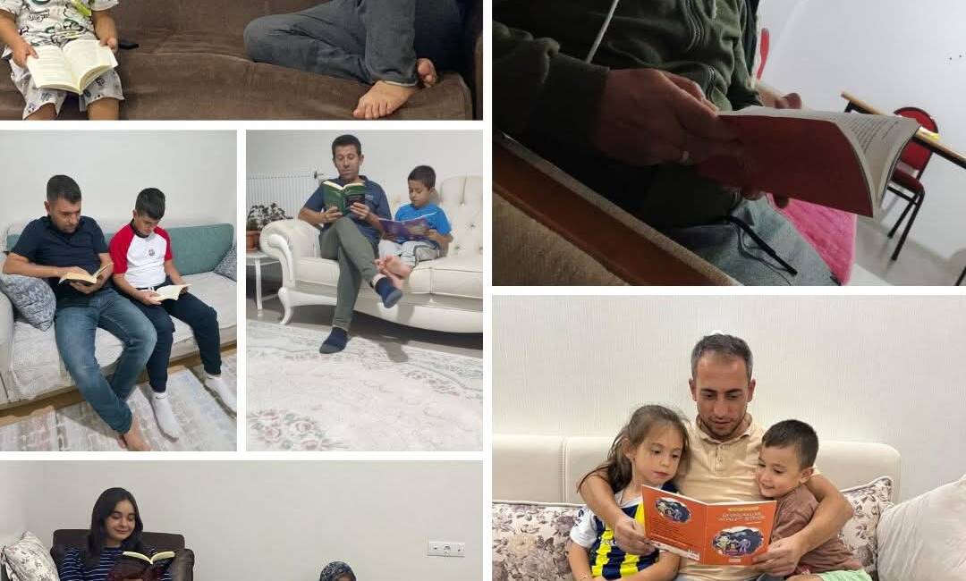 Eskil’de yeni eğitim öğretim yılıyla birlikte, ailelerin çocuklarla birlikte okuma
