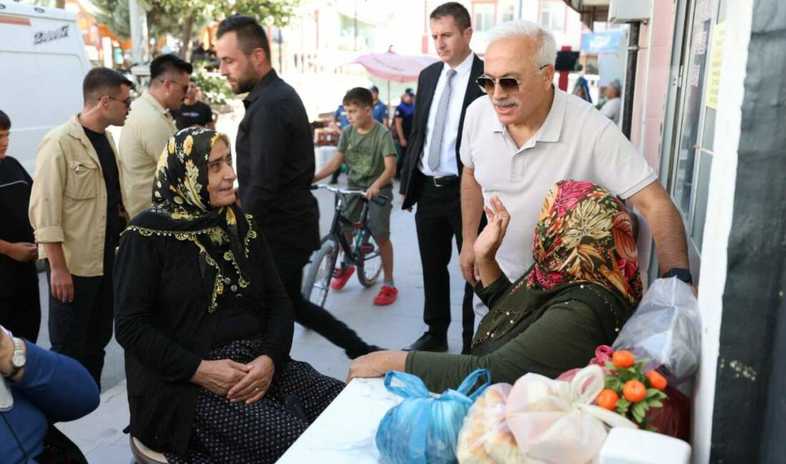 Aksaray Valisi Mehmet Ali Kumbuzoğlu, Gülağaç Semt Pazarını ziyaret ederek