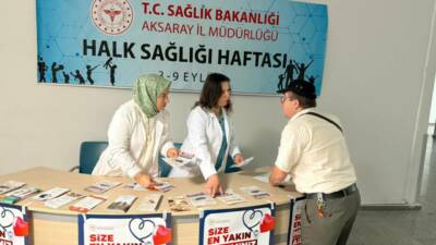 Aksaray İl Sağlık Müdürlüğü, 3-9 Eylül Halk Sağlığı Haftası etkinlikleri