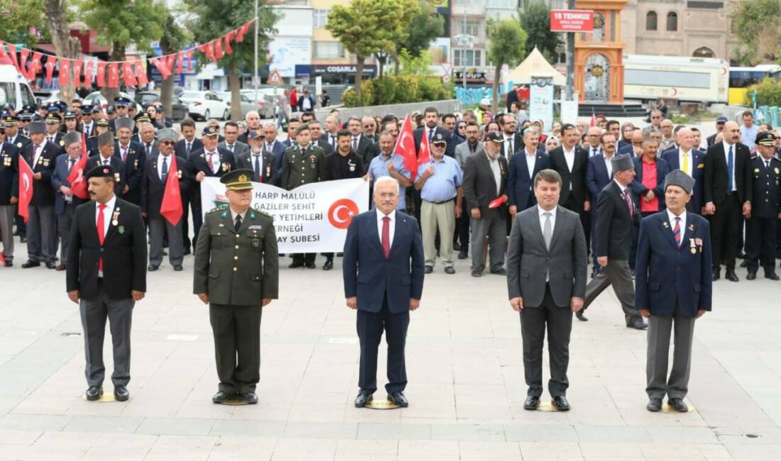 19 Eylül Gaziler Günü’nde Aksaray’da düzenlenen yürüyüş ve anma programında