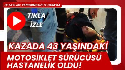 Aksaray’da meydana gelen trafik kazasında otomobil ile motosiklet çarpıştı. Kazada
