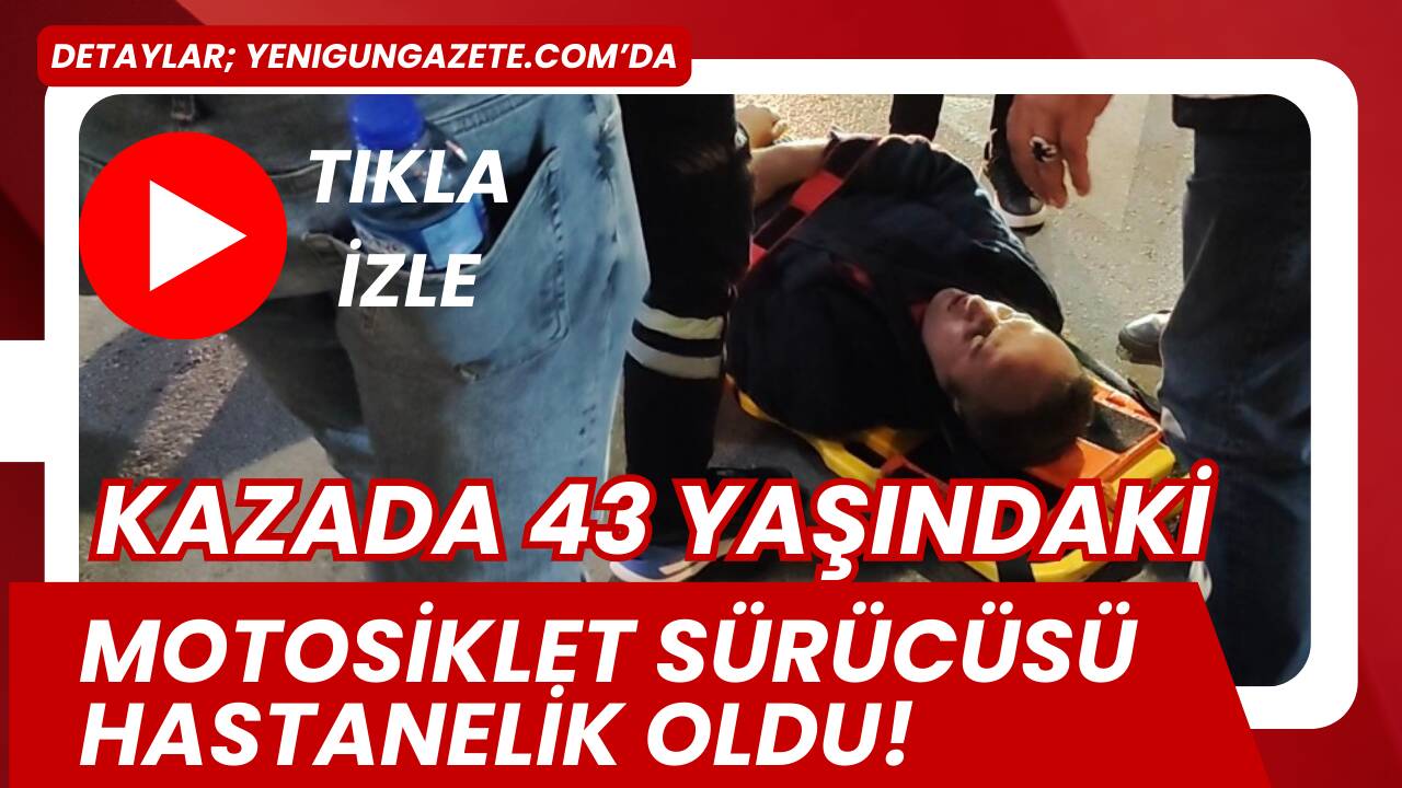 Aksaray’da meydana gelen trafik kazasında otomobil ile motosiklet çarpıştı. Kazada