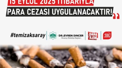 Aksaray Belediyesi Zabıta Müdürlüğü, 15 Eylül’den itibaren çevreyi kirletenlere Kabahatler